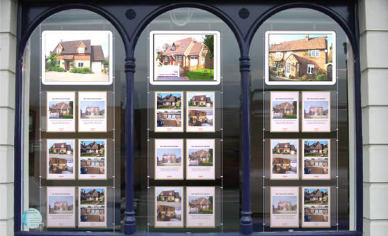 Estate Agent Window Displays